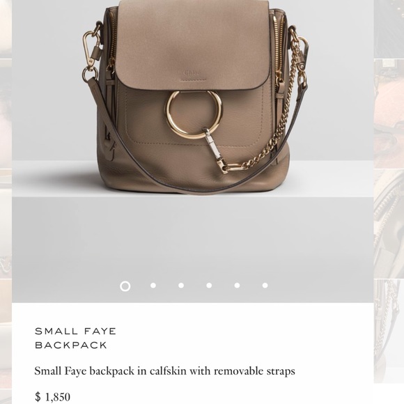 AUTHENTIC Chloe Small Faye backpack - Picture 8 of 8